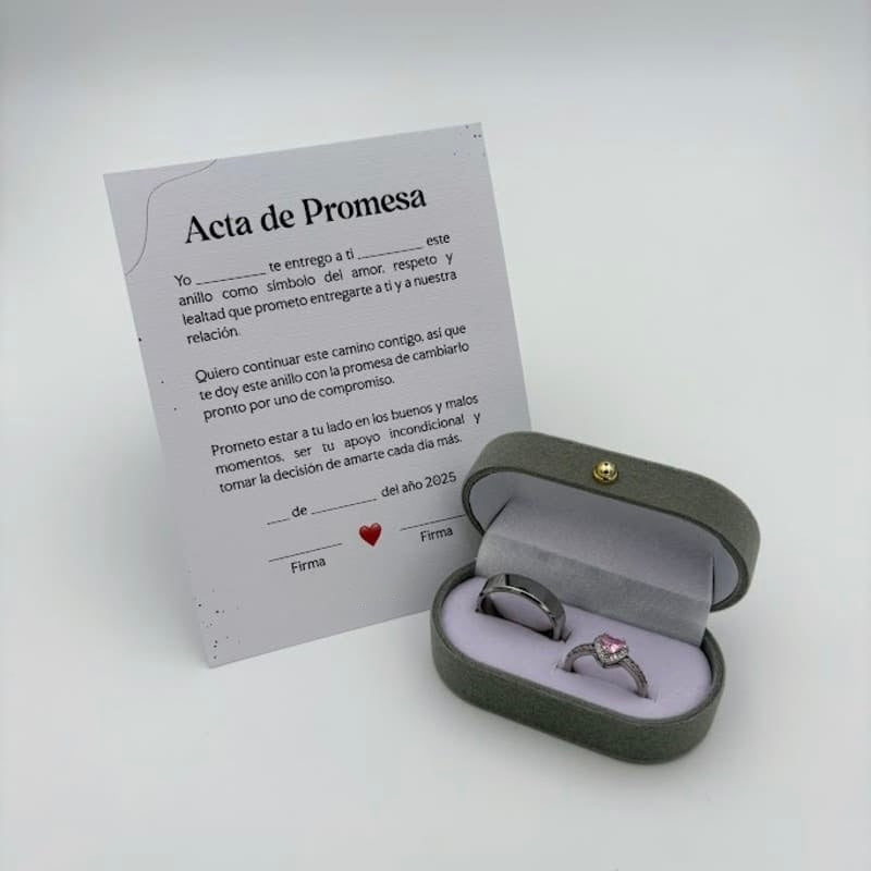 Box Anillos de Promesa Pandora